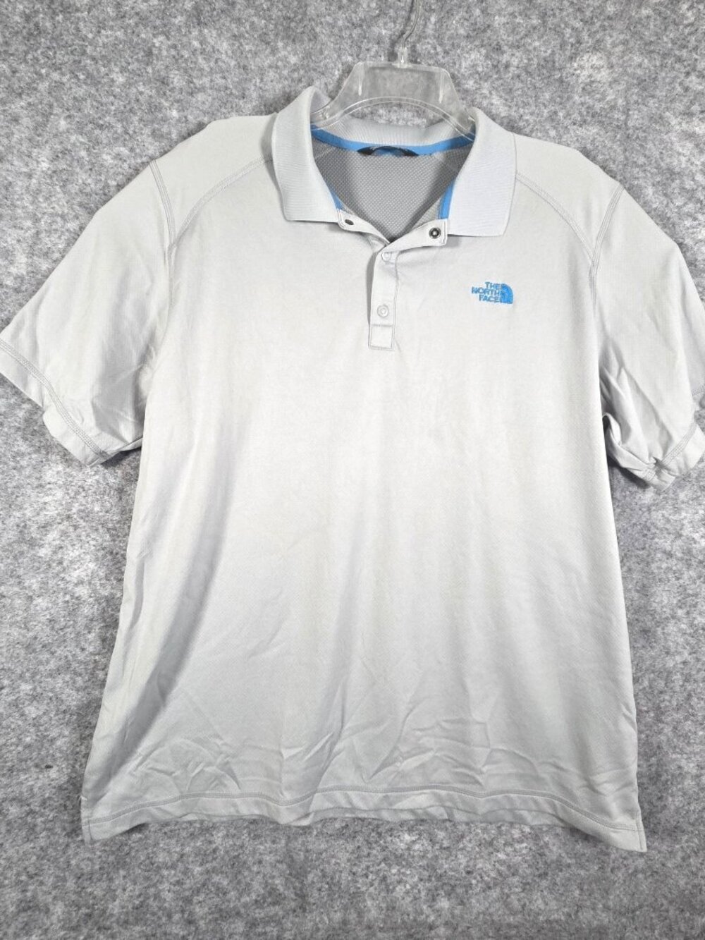 The North Face Men's Athletic Moisture Wicking Polo Shirt Gray Size XL Gorpcore